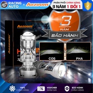 AOZOOM Mini H4 LED Ball Light 40W Cos 75W Headlight, Aozoom H4 Led Ball for Cars and Motorcycles-