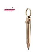 Brass Quick Release Writing Pen Keychain Business Ballpoint Pen Student  Stationery Brass