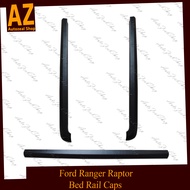 Ford Ranger Raptor / Ford Raptor 2019-2020 Bed Rail Caps / Rail Guard / Rail Liner (Black) for XLT w