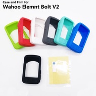 New WAHOO ELEMNT BOLT V2 Case &amp; Screen Protector Film for wahoo elemnt bolt v2 GPS Computer Quality Silicone Case Sleeve