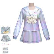 Game NEEDY GIRL OVERDOSE Kangel Cosplay Costume Lolita Girls Sailor Suit Uniform Dress Halloween Car