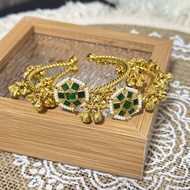 Kashmiri Ghungroo Brass Adjustable Bangle | Full Bells | Traditional Indian Bracelet | Ethnic Jewell