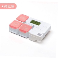Seven-Day Forgotten Lid Pill Box Portable Travel Stainless Steel Seven-Day Farewell to Pills Other S