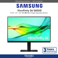 [FAST SHIP] Samsung ViewFinity S6 S60UD | 24" / 27“ / 32" QHD | USB-C | Height Adjustable Monitor
