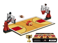 Building Block Education Toy - Basketball Court Baseplates and Sets of 2 Basketball Stands Building 