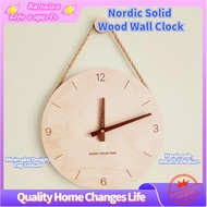 Nordic Wood Wall Clock Living Room Personalized Creative Wall Clock Simple Wooden Clock Wall Hanging Decoration round Clock Creative Mute Clock Wall-mounted clock Creative Wall Clock Creative Clock