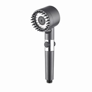 Bathroom Shower Head Built-In Filter 3-Mode High Pressure Hand Shower Adjustable Water Pressure