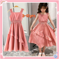 Angugu Children's Fashion High Quality Korean Dress for Kids Girl Casual Clothes 1 To 2 To 3 To 4 To 5 To 6 To 7 To 8 To 9 To 10 To 11 To 12 Year Old Birthday Tutu Pink Princess Dresses for Teens Girls Terno Sale