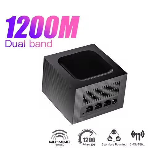 1200Mbps WiFi Router Wireless Router Home Mesh Wireless WiFi System with 2.4G 5.0GHz Easy Set Up, AP