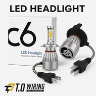 LED Headlight C6 H4 - Super Bright & Durable/ H4 MOTORCYCLE LIGHT