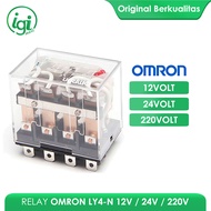 RELAY LY4 12V OMRON / RELAY LY4N 24V OMRON / RELAY LY4-N 220V 14 PIN