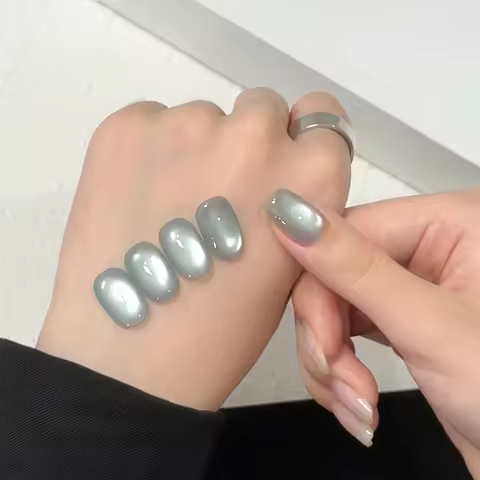 1pcs SHAKA Spring Summer Sea Salt Mint Cat Eye Blue Green Gel Nail Polish 2026 NewTemperament Whiten