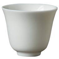 墨守 德化羊脂玉白瓷品茗杯 日式簡約透光陶瓷薄胎功夫小茶杯茶盞