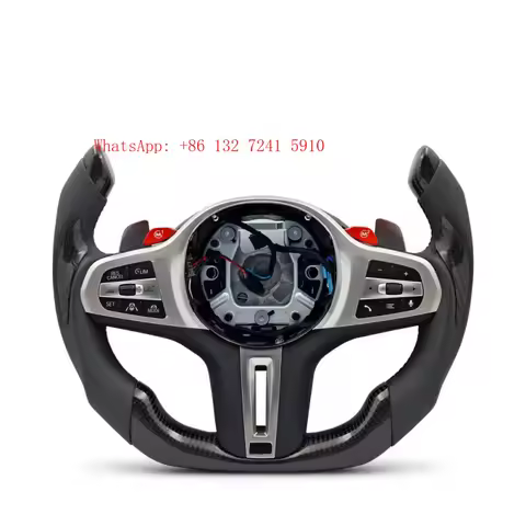 Half-Round Yoke Carbon Fiber Steering Wheel for X6 G06 F96 X3 G01 G02 G11 G12 G20 G30 M2 G87 M3 G80 