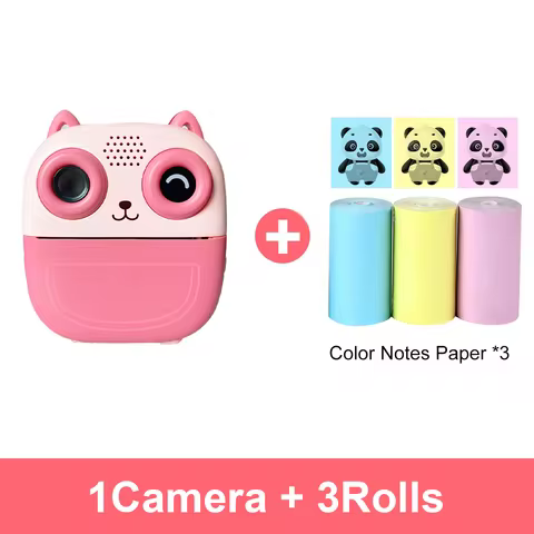 Camera Instant Print - Dual-Lens 1080P HD Video Cameras 2.4" Instant Camera with Photo Print Thermal
