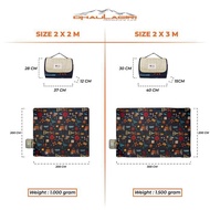 Dhaulagiri Aesthetic Folding Picnic Matt Bag 200x200 and 200x300 Camping and Outdoor Picnic Mat