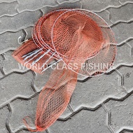 แท้💯 สวิงตักปลา สวิงดักกบ ด้ามลวด ตาข่ายแดง เหมาะสำหรับดักปลา กบ กุ้ง Fishing Trap