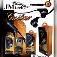 Earphone JM Tech J2 Guitar Headset Kabel 3.5mm Handsfree Super Bass