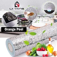 Aluminum Foil Wallpaper Oil Proof Kitchen Wallpaper Sticker 40cm x 1M/5M/10M Wallpaper Dinding Dapur