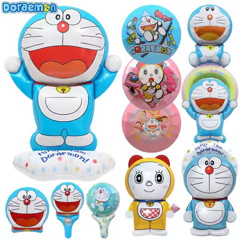 Doraemon Character Foil Balloon for Birthday Party Toys Decorations Boys Girls Party Mylar Balloons 