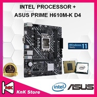ASUS PRIME H610M-K D4 H610 LGA1700 Motherboard + Intel 12TH/13TH GEN CORE I3 / I5 / I7 / I9 CPU COMB