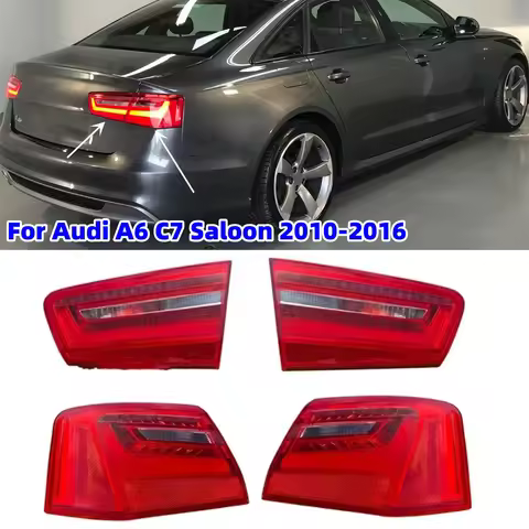 For Audi A6 C7 Saloon 2010-2016 4GD945093 4GD945094 LED Car Rear Tail Light Brake Lamp Reverse Light