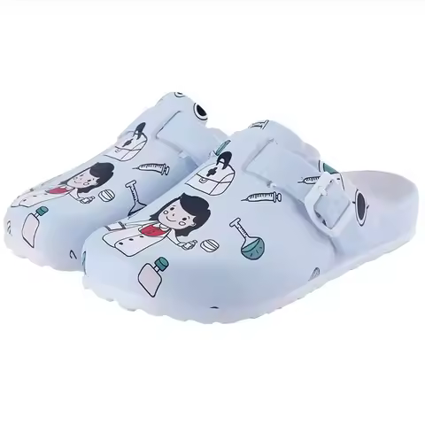 Medical Shoes Women Nurse Slippers EVA Laboratory Doctor Clogs Non-Slip Nurse Clogs Surgical Shoes D