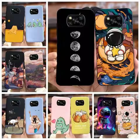 For Xiaomi Poco X3 Pro Case New Fashion Candy Painted Cover Coque Matte Phone Case For Xiaomi Poco X