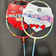 Genuine Felet Kurina badminton racket (2 colors) 4U - Free Apavi net (NOT KNIT) with handle, velvet 