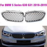 Front Diamond Kidney Grille Gypsophila Grille For BMW G30 G31 5 Series 525I 530I 540I 550I M5 ABS Si