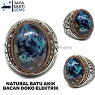 Natural Batu Akik Bacan Doko Elektrik Size Kantoran BDE01