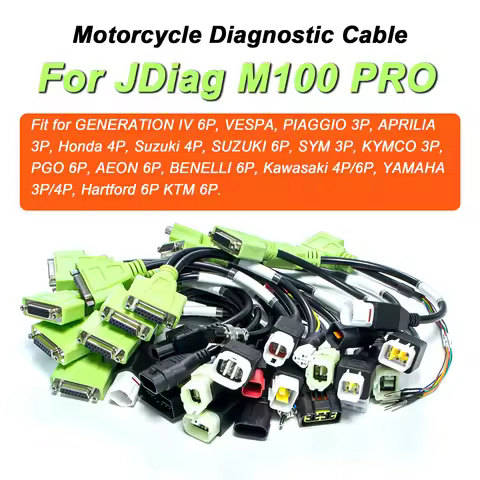 Motorcycle Diagnostic Cable For JDiag M100 PRO Diagnostic Tool Special EFI Inspection Connector For 