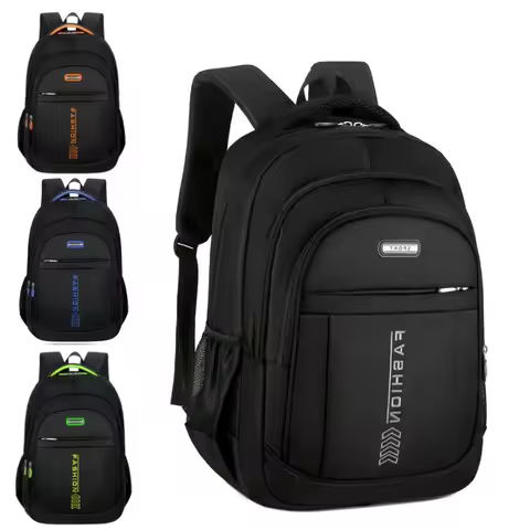 Men's Classic Backpack Oxford Waterproof Rucksack Business Computer Bag Casual Travel Backpack Big C