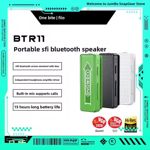 FiiO BTR11 Wireless Earphone Amplifier Adapter Lossless LDAC Car Aux Bluetooth Audio Receiver Blueto