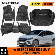 CREATROAD For Mercedes Benz EQE 350 500 SUV 2023-2025 2024 Custom Car Floor Mat Full Trunk mat Autom