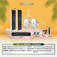 PA System For Surau/ Masjid Package DYNAMAX P250VU 250W PA Amplifier, 24 inch Horn Speaker with driv