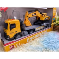 Toys Children's Tractor Backhoe RJ3366 Transport Car Rj Loader Excavator