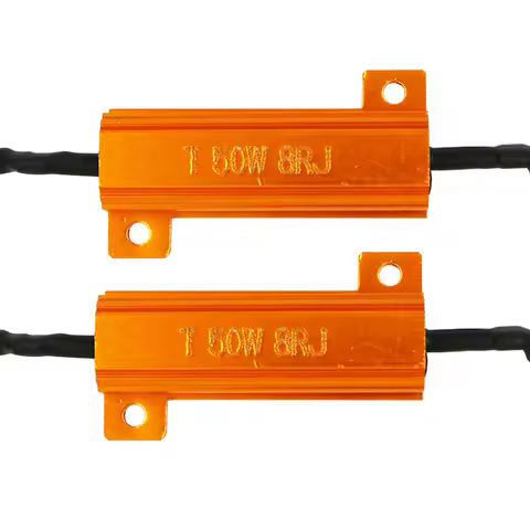 2pcs 50W 8RJ 6RJ H7 H11 9006 Headlight Load Resistor LED Canbus Car Fog Lamps Decoder Error Warning 