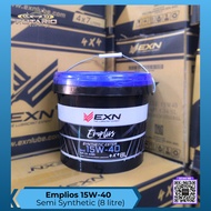 EXN LUBE Engine Oil - 15w40 (8 Litre) - Emplios - Semi Synthetic Engine Oil