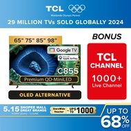 TCL C855 Premium QD-Mini LED | 4K Google TV | 65 75 85 98 inch | 144Hz VRR | Dolby Atmos | Dolby  Vi