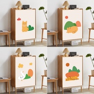 Landscape Cabinet Curtain Self-adhesive Dust Cover Wardrobe Short Custom Cabinet Curtain Cover with 