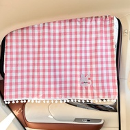 Auto Abat Vent New Plaid Cotton Cartoon Comfortable Car Sunscreen Insulation Light Shade HqiJ
