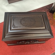 Fu Anxiang Urn Box Solid Wood Ebony Male Female Longevity Box Log Small Coffin Funeral Supplies 3.9