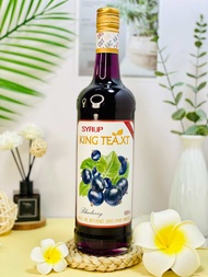 Syrup Việt Quất Pha Chế(Syrup Blueberry)KingTea.XT- Chai Thủy Tinh 800ml