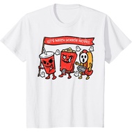 Amber's Kids and Adults 24s Unisex Let's Watch Horror Movies Funny Halloween Men Women Kids T-Shirt