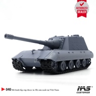 [NAS] German tank model Jagdpanzer E100 1/48, assembled tank E100, Military model tank E100
