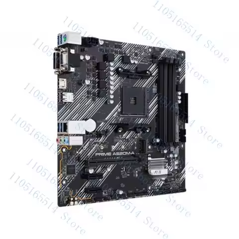 For ASUS PRIME A520M-A Motherboard AM4 4*DDR4 128G VGA+DVI+HDMI M-ATX Tested ok