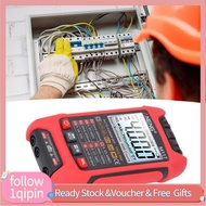 1qipin.my M117 Multimeter Voltmeter  Handheld 4000 Counts AC DC Voltage Tester 600V/600V with 2 Test