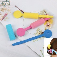 【B&A】 3Pcs Soft foam sponge DIY styling hair rollers rods flexible hairstyling curler {vn}
