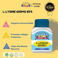 21st Century L-Lysine 600Mg An Anti Viral Amino, Helps Fight Flu, Herpes 50 Tablets